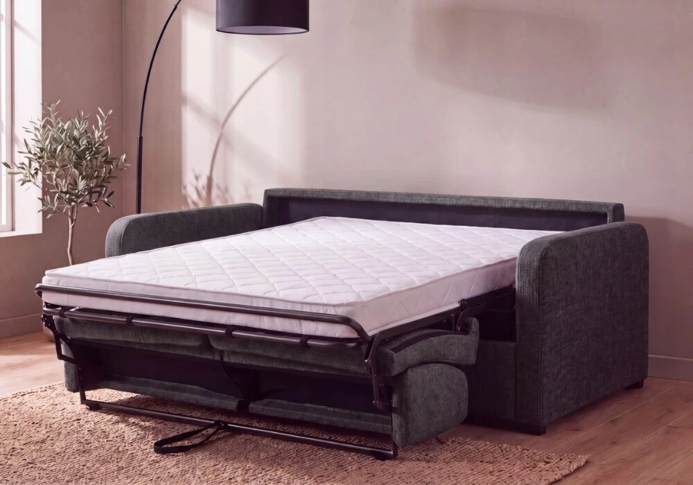 TOM, Convertible Rapido pour usage quotidien, couchage 140 cm en tissu Artemis
