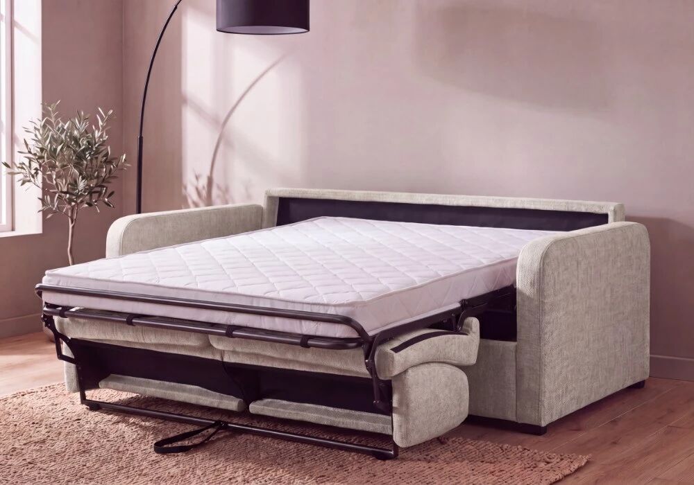TOM, Convertible Rapido pour usage quotidien, couchage 140 cm en tissu Artemis
