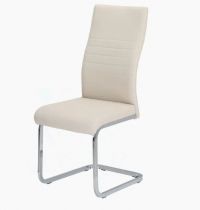 VANILLA (X-1605) Chaise couleur SIMILI PU BEIGE 