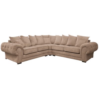 VERONA, Canap� 2R2, En tissu Velours Tiffany, Coussins unis