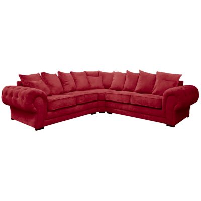 VERONA, Canap� 2R2, En tissu Velours Tiffany, Coussins unis