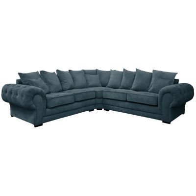 VERONA, Canap� 2R2, En tissu Velours Tiffany, Coussins unis