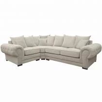 VERONA, Canap&eacute; d\'angle gauche 1R2, Rev&ecirc;tement Velours Tiffany