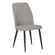 VIKA- Chaise de repas- velours ANKA (L48*P58*H90cm)