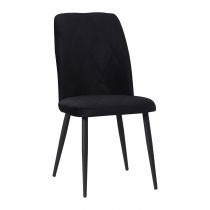 VIKA- Chaise de repas- velours ANKA (L48*P58*H90cm)