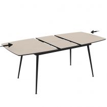 YENSE Table 125*80cm extensible 165*80cm