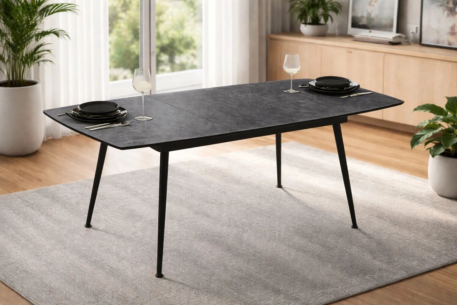 YENSE Table 125*80cm extensible 165*80cm