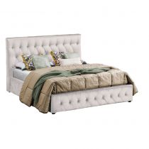 ZINUS, Lit coffre existe en plusieurs dimensions en velours, avec option matelas Aloe Vera 18cm