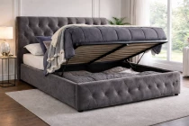 ZINUS, Lit coffre existe en plusieurs dimensions et rev&ecirc;tements